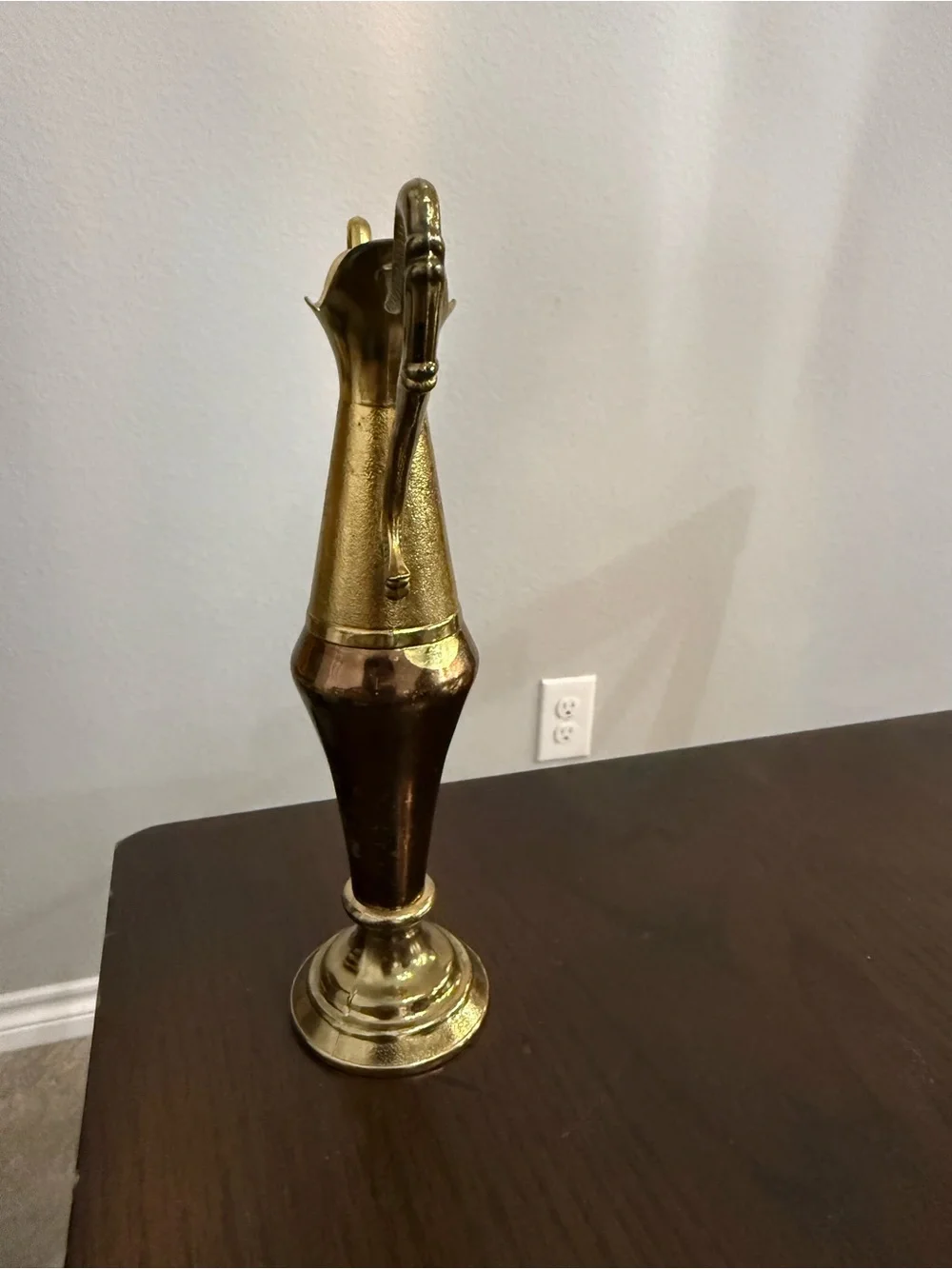 Vintage Brass Bud Vase 7.5
